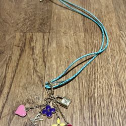 Louis Vuitton Sweet Monogram Enamel Charms Pendant Necklace