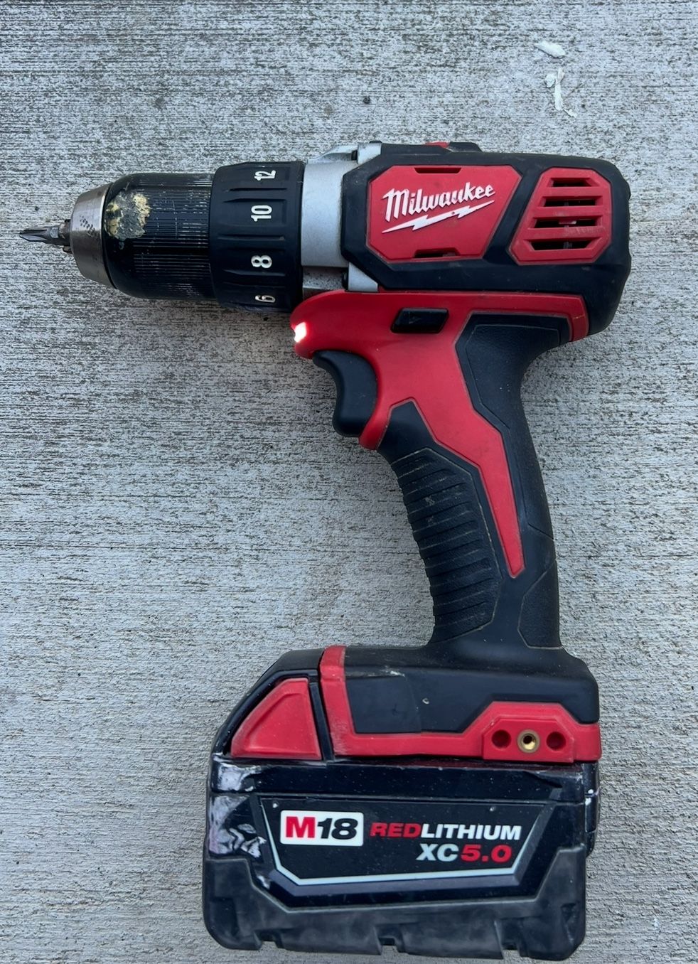 Milwaukee M18 Drill With 5.0 Battery 