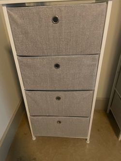 White / Grey Storage cabinet