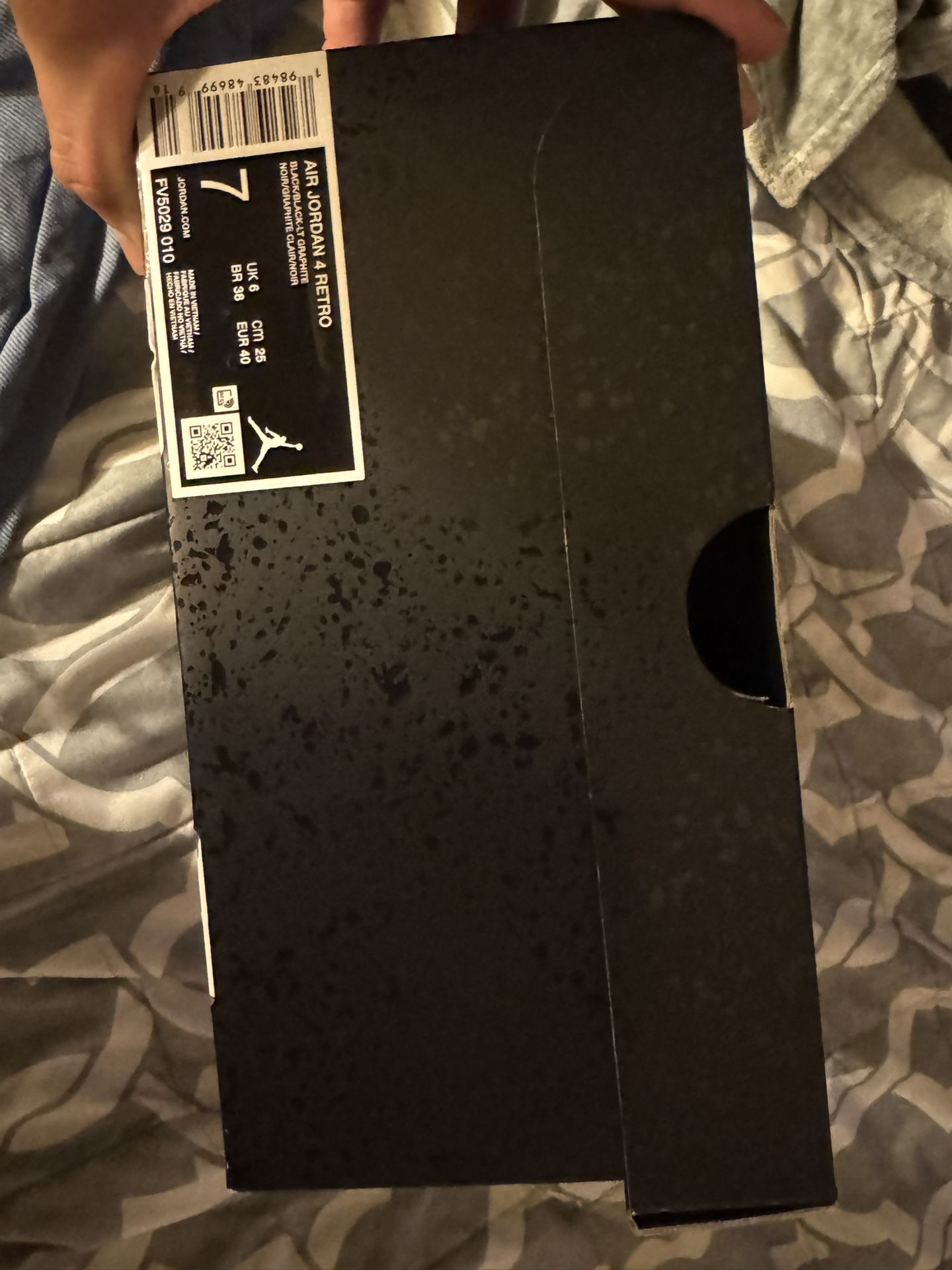 Jordan Black Cats Size 7 