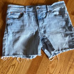Womens Gap Jean Shorts Size 10 / 30 Blue Denim School College