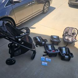 GRACO Snugride Car Seat- Stroller- Base COMBO