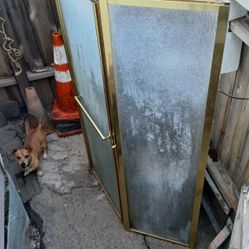 Gold Shower Door 