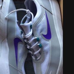Nike Nyjah White Grape Emerald Sz 12