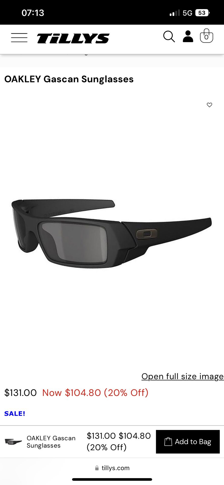 Brand New Oakley Gascan Sunglasses