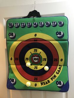 Kids dart board game $6 - Front and back