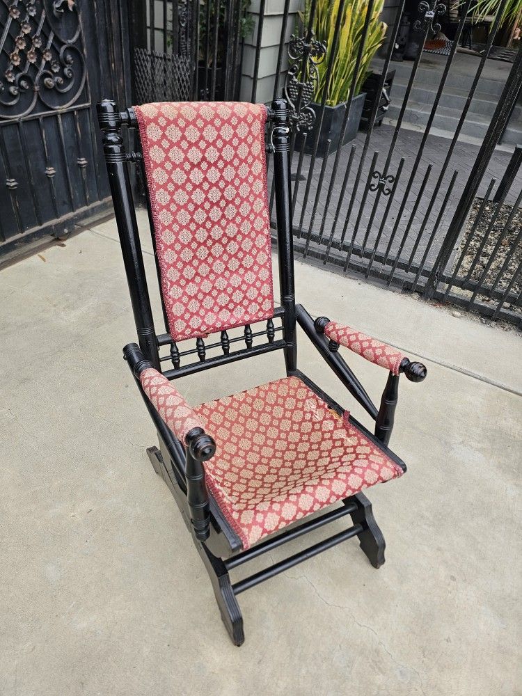 1880s Spindle Rocking Chair Antique Vintage Victorian Era