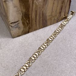 14K X Bar Bracelets 