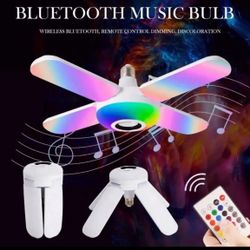 Bluetooth Lightbulb Fan Speaker