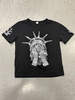Black Graphic T-Shirt Statue of Liberty size 11Y