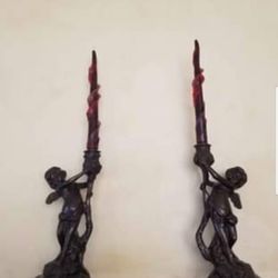 Cherub candle Holders 