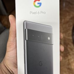 Google Pixel 6 Pro, Stormy Black, 6.7”, 128GB + 2 Piece Premium Tempered Glass Screen Protector