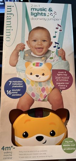 infantino 2 in 1 music & lights doorway jumper