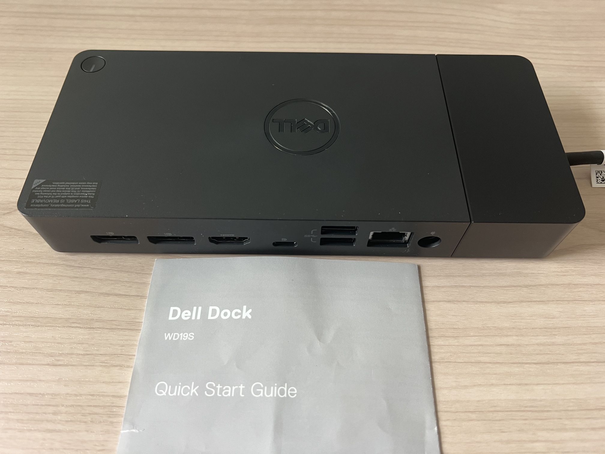 Dell Dock WD19S USB-C 180W Power Delivery. Never used. Open box.