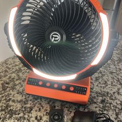 PANERGY Camping Fan with Light 20000mAh Rechargeable Battery w/ Charger