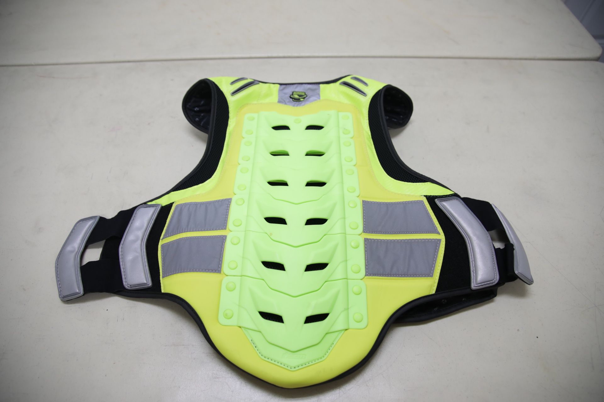 Motorcycle Vest, Icon Stryker Mil-Spec Field Armor Vest Yellow