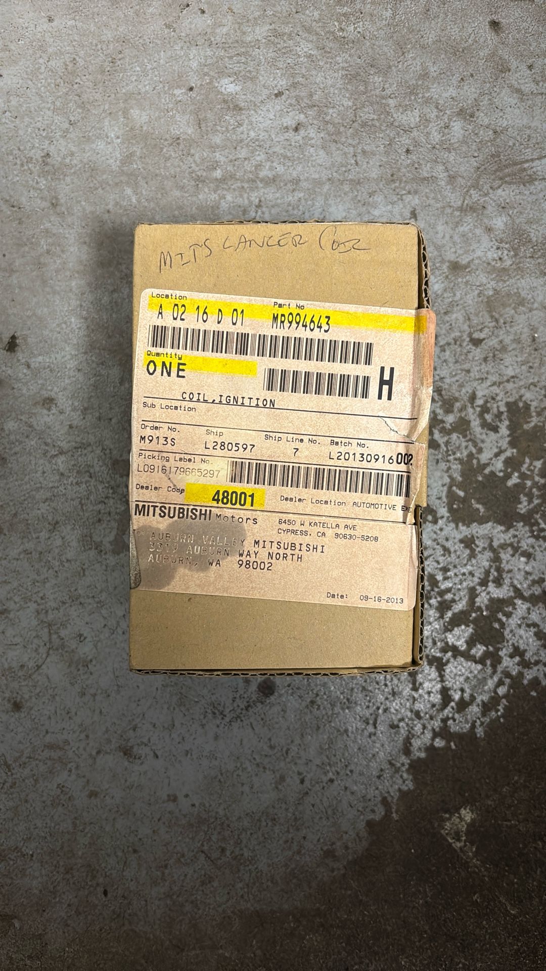 New In Box OEM 2004-2012 Mitsubishi Ignition Coil