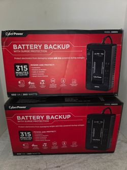 Cyber Power UPS Battery Backup  with Backup USB  $45 ea. New (Price Is Firm)