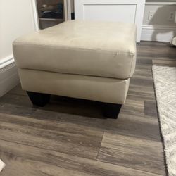 Cream Ottoman 