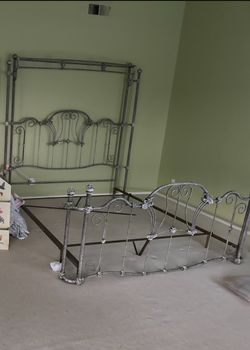 Wrought iron bed frame 