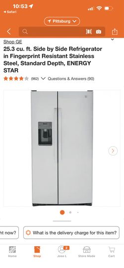 Side by side refrigerator