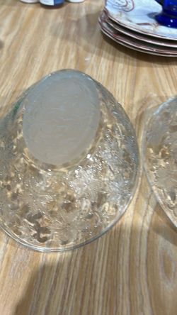 Vintage - Clear Glass - Princess House - Fantasia Crystal Oval Serving Bowl