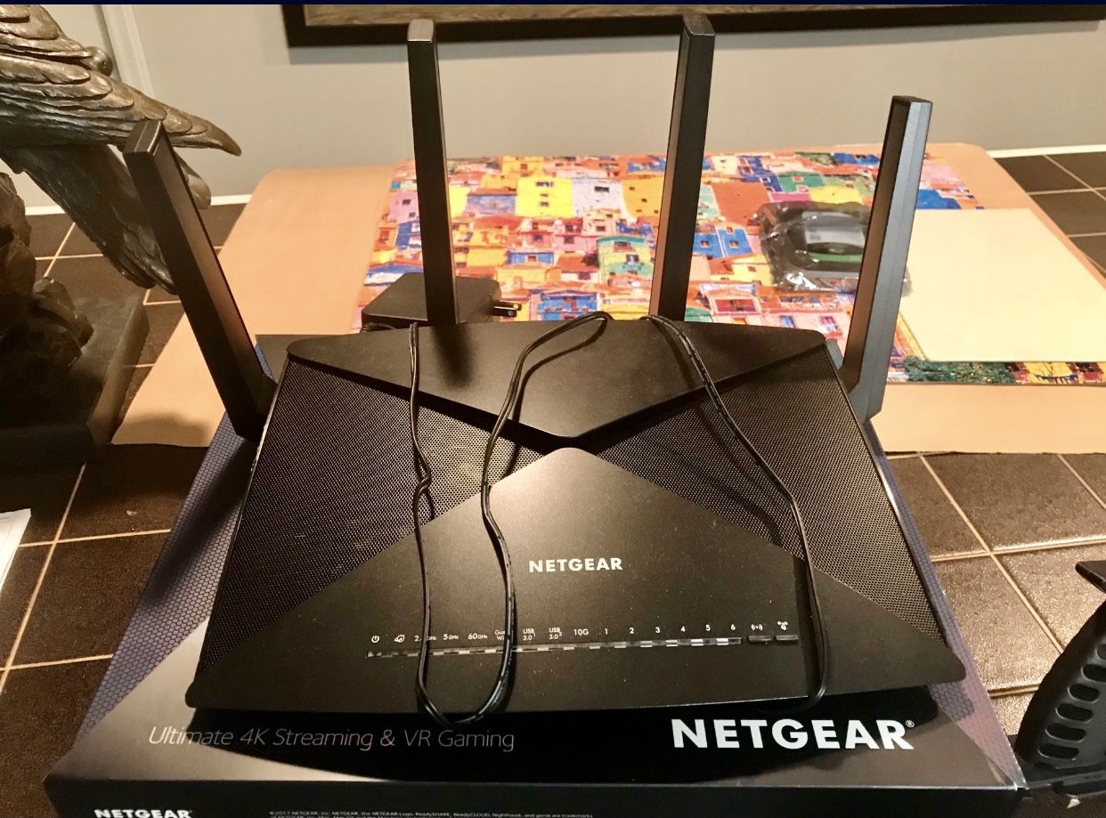 Netgear Nighthawk R9000 X10 AD 7200 with DD-WRT firmware & built in VPN software (Customized by Flash Routers)