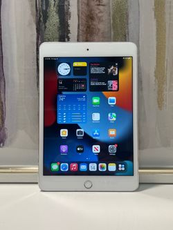 Apple iPad Mini 4th Gen White A1538 128GB Tablet 7.9” iOS 15.8.8 - $39
