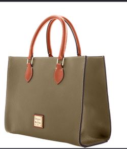 Dooney & Bourke Women's Janine Satchel in Pebble Grain Leather, Handbag with Adjustable Detachable Shoulder Strap