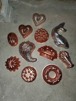 Vintage jello molds