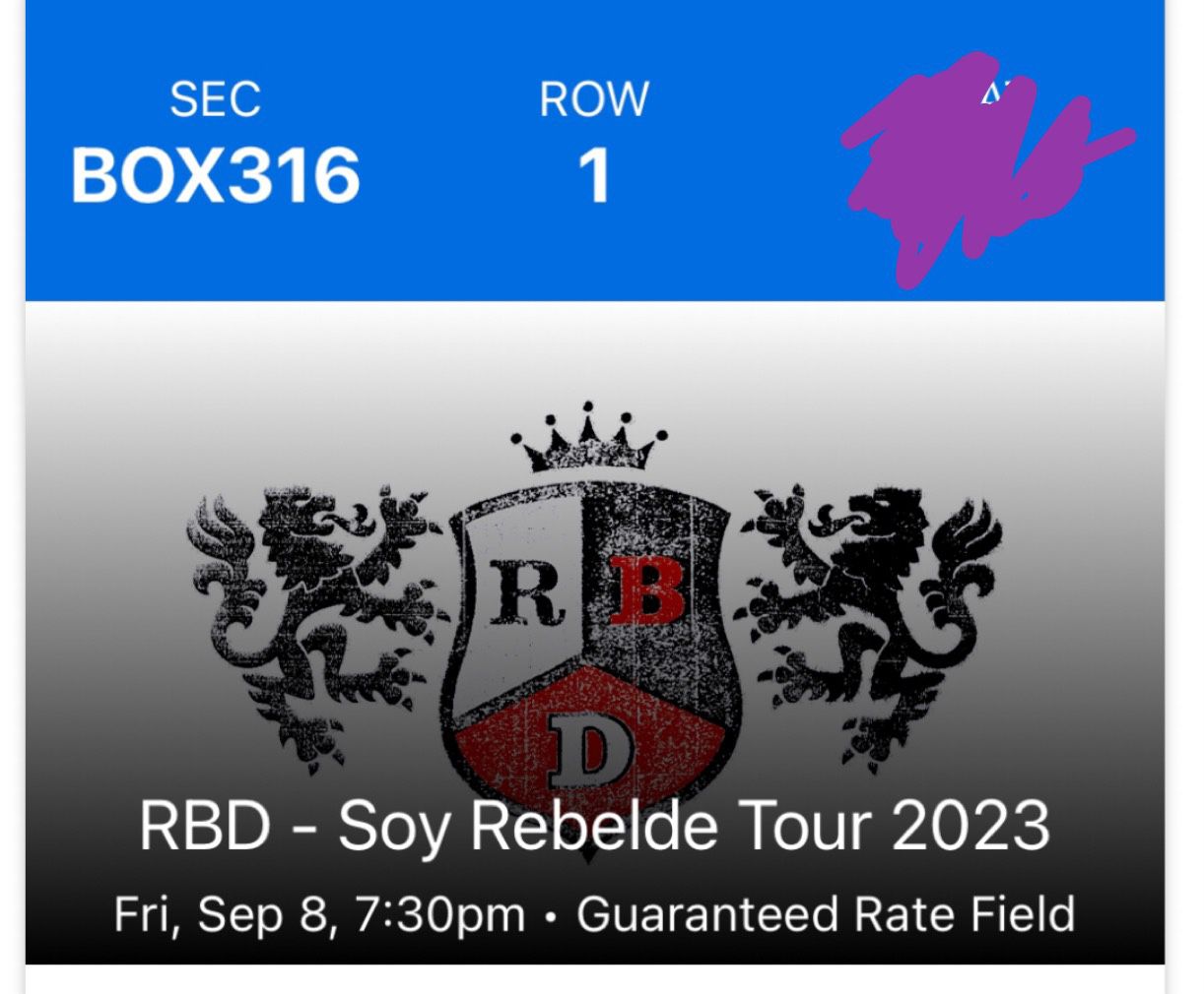 RBD Rebelde Tickets