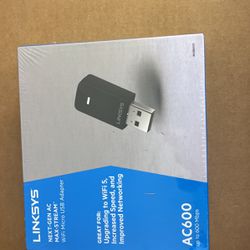 Linksys Ac600 USB Adapter In Box New