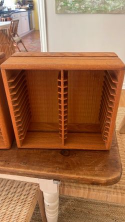 Wood CD storage