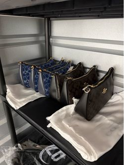 Womens HandBags ! In 3 styles. Clothing racks as well