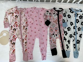 Blush Lotus Bamboo Pjs 3-6 mos
