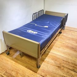 Electric  Hospital Bed Fully Functional Rails Mattress Included 