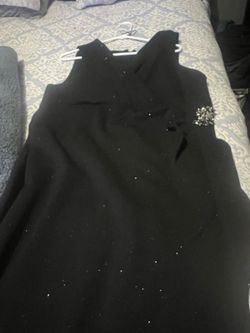 Black glittery dress