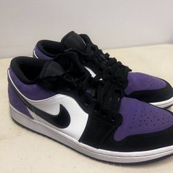 Men's Nike Air Jordan 1 I Retro Low Court Purple Sneakers