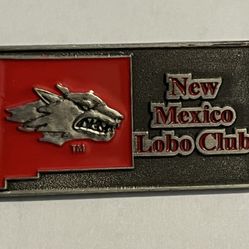 Nice The University of New Mexico Lobo Club Lapel Pin UNM Rectangle