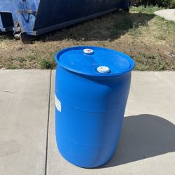 Plastic Drum - 55Gallon, Closed Top, Blue