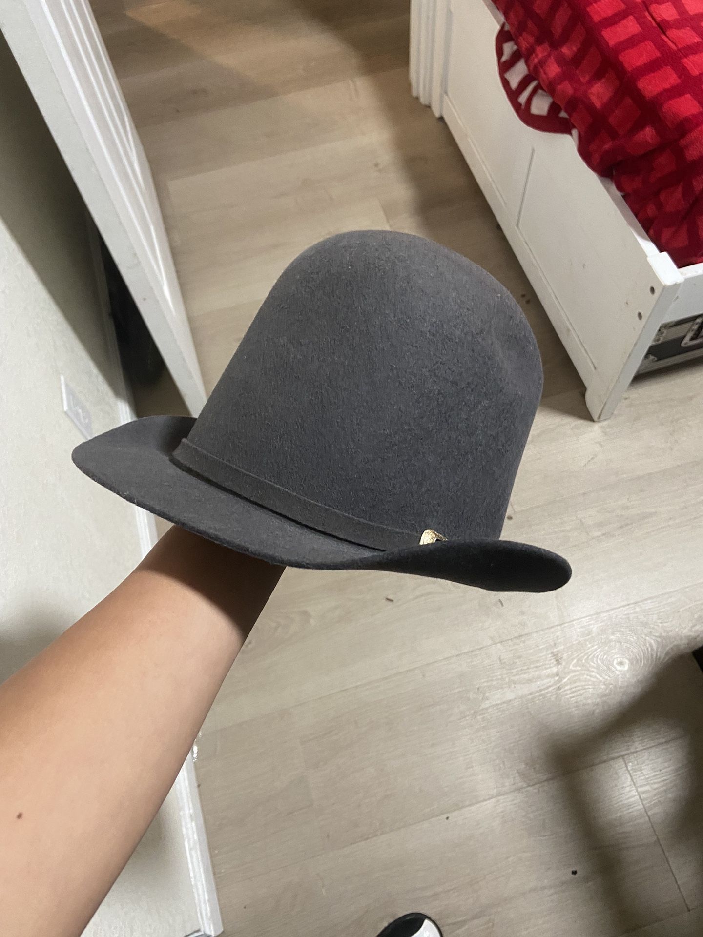 tall crown felt 2 inch brim