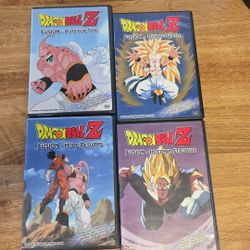 4 Dragon Ball Z DVDs 