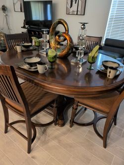 Solid wood table and chairs