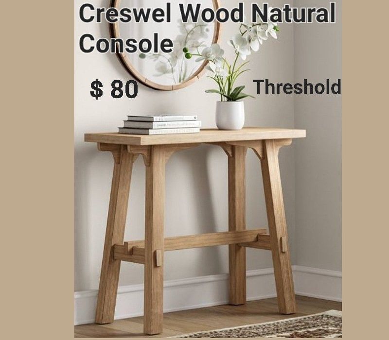 New Creswel Wood Natural Console Threshold