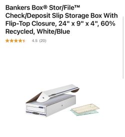 Check/Deposit Slip Bankers Boxes 