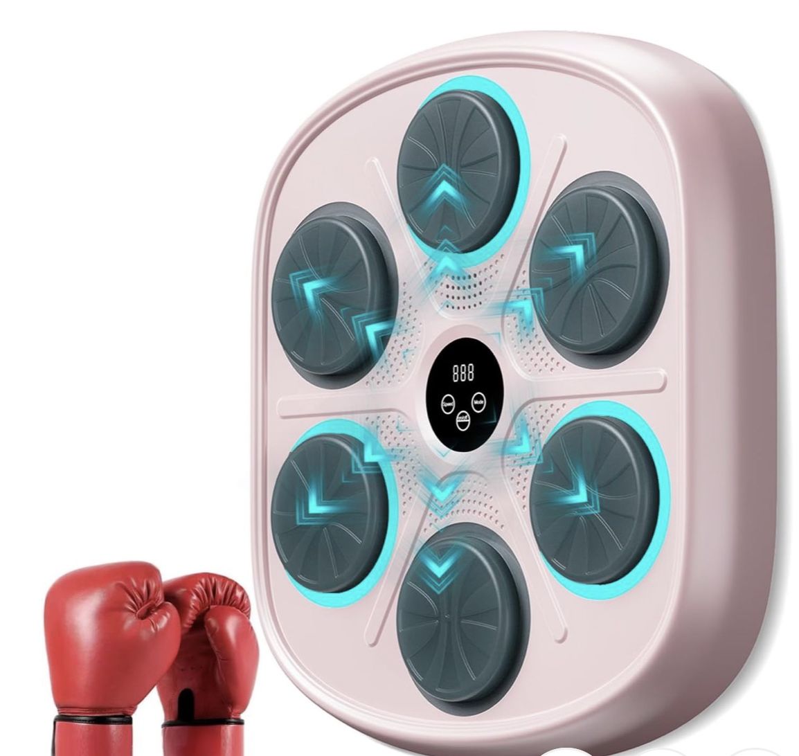 2025 New Model Smart Music Boxing Machine for Adults and Kids, Training Machine with LED Electronic Wall Mounted, Home Indoor Workout Equipment with P