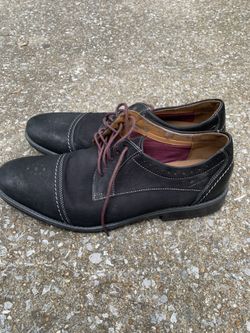 Black Clark’s Collection Soft Cushion Ortholite Brown Laces SIZE 12