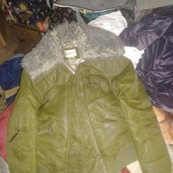 Green army jacket