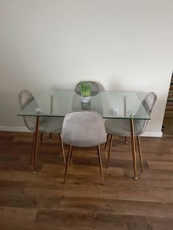 Designer Gold Dining Table Set Perfect for Modern Homes