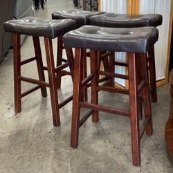 Set Of 4 Bar Stools 29" High 